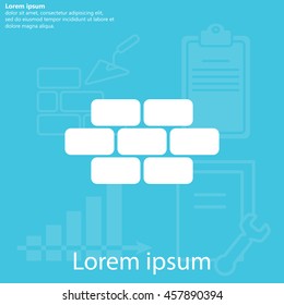 bricks (brickwork, masonry), icon