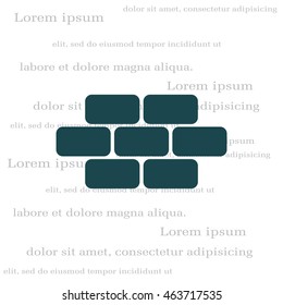 bricks (brickwork, masonry), icon