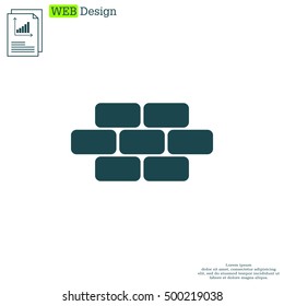 bricks (brickwork, masonry), icon