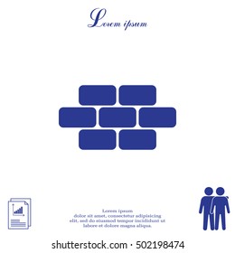 bricks (brickwork, masonry), icon