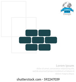 bricks (brickwork, masonry), icon