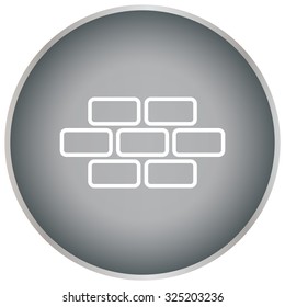 bricks (brickwork, masonry), line icon