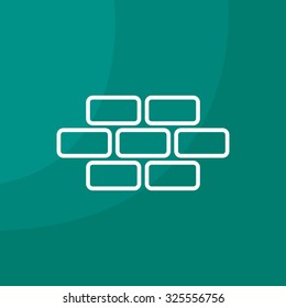 bricks (brickwork, masonry), line icon