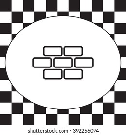 bricks (brickwork, masonry), line icon