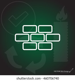 bricks (brickwork, masonry) line icon