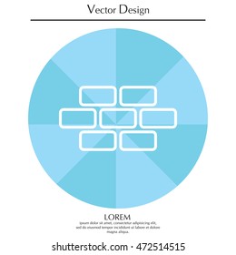 bricks (brickwork, masonry) line icon