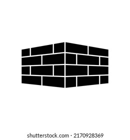 Diseño de iconos de ladrillos aislados en fondo blanco