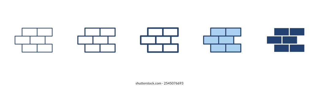 Icono de ladrillos Conjunto de símbolos colección
