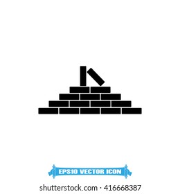 Bricks Icon Vector