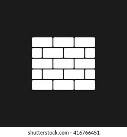Bricks icon vector.
