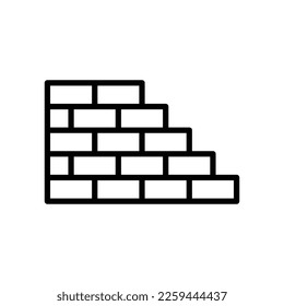 bricks icon vector design template in white background