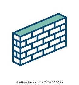 bricks icon vector design template in white background