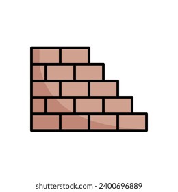 bricks icon vector design template simple and clean