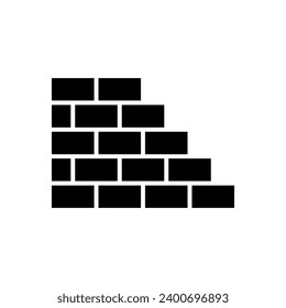 bricks icon vector design template simple and clean