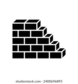 bricks icon vector design template simple and clean