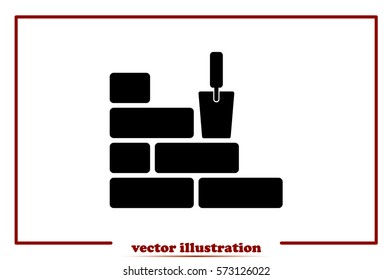 bricks icon vector illustration.