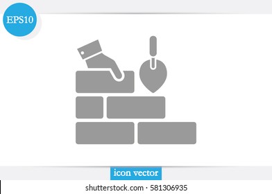 Bricks icon vector illustration .