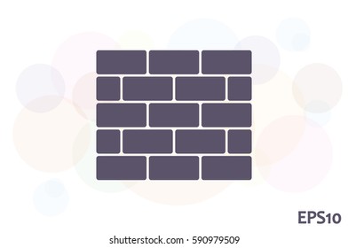 Bricks icon vector illustration.