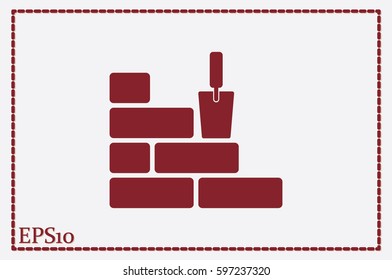 bricks icon vector illustration.