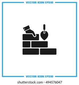 Bricks icon vector illustration eps10.
