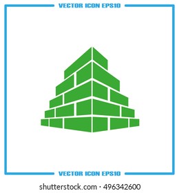 Bricks icon vector illustration eps10.