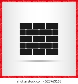 Bricks icon vector illustration eps10.