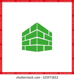 Bricks icon vector illustration eps10.
