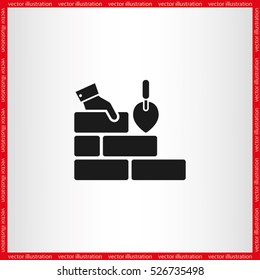 Bricks icon vector illustration eps10.