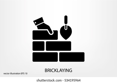 Bricks icon vector illustration eps10