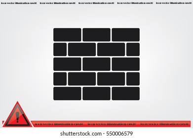 Bricks icon vector illustration eps10.