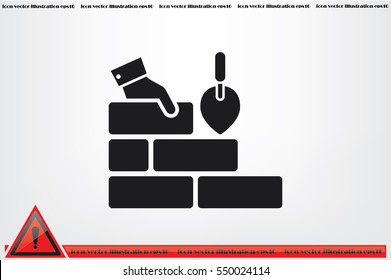 Bricks icon vector illustration eps10.