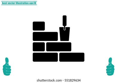 bricks icon vector illustration eps10.