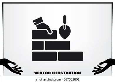 Bricks icon vector illustration eps10.