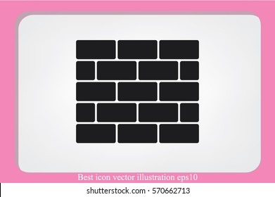 Bricks icon vector illustration eps10.