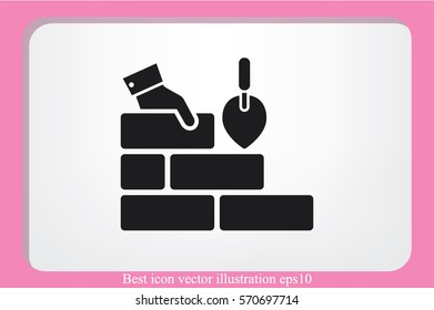 Bricks icon vector illustration eps10.