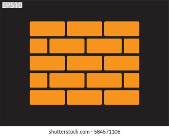 bricks, icon, vector illustration eps10
