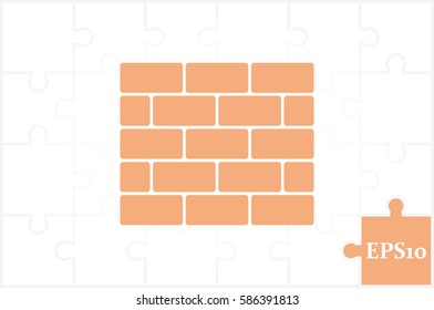 Bricks icon vector illustration eps10.