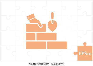 Bricks icon vector illustration eps10.
