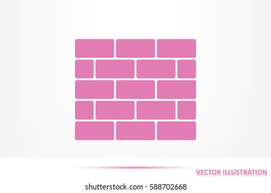 Bricks icon vector illustration eps10.