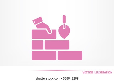 Bricks icon vector illustration eps10.