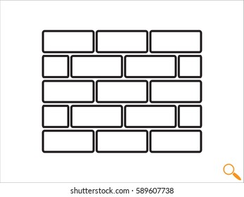 bricks, icon, vector illustration eps10

