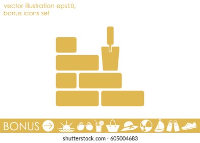 bricks icon vector illustration eps10.