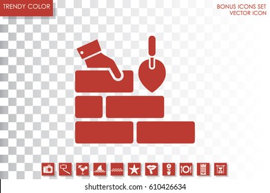 Bricks icon vector illustration eps10.
