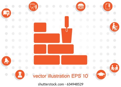 bricks icon vector illustration eps10.