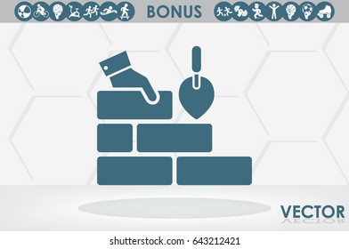Bricks icon vector illustration eps10.