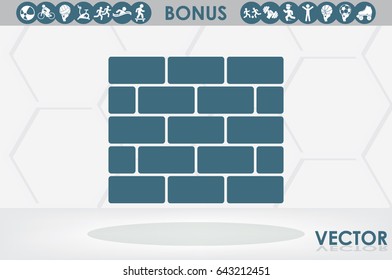 Bricks icon vector illustration eps10.