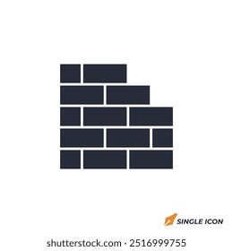 bricks icon vector illustration. bricks symbol isolated on white background