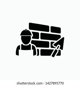 bricks icon vector sign symbol