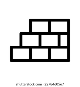 Bricks Icon Vector Symbol Design Illustration
