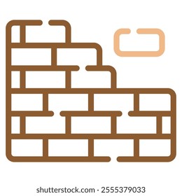 Bricks icon for web, app, infographic, etc